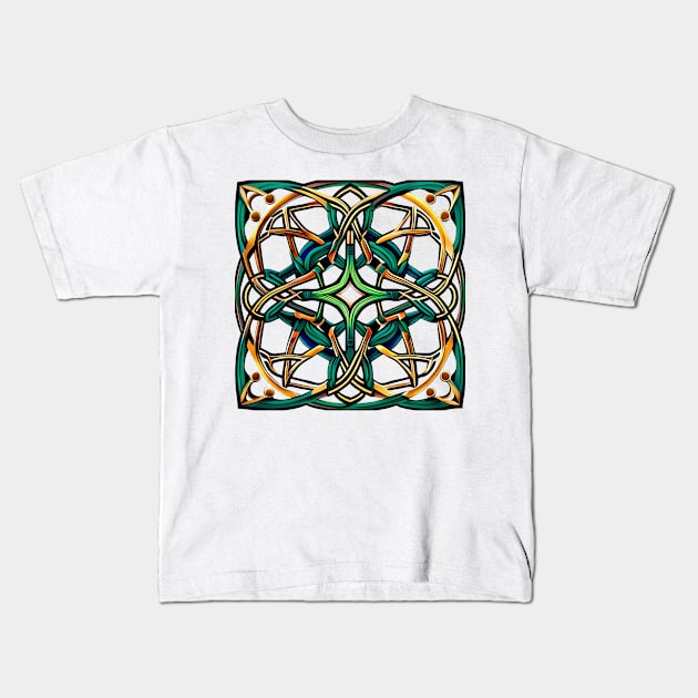 Celtic Knot Kids T-Shirt by AlienMirror